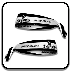 SKUNK'D Super Stinker Flex Tie by JUNK - One Size Fits All Flexible Durable Material Skunky Design Detail Super Stinker Badge
