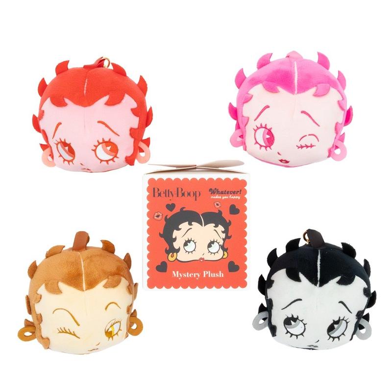 Whatever Makes You Happy Betty Boop Mystery Box Plush Head Bag Charms