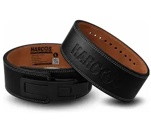 Harcos 13mm Premium Full Grain Leather Lever Weight Lifting Belt for Men & Women – Premium Gym Belt for Powerlifting, Squats, Deadlifts – Heavy Duty Lever Buckle – Weightlifting Belt for Gym Training & Bodybuilding