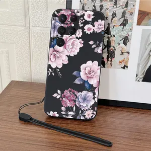 Cute Cartoon phone Case for Samsung S25 ULTRA/S24 ULTRA/S23 PLUS/S23/S22+/S21/S20 FE/NOTE20 ultra/10plus Animation Design + tpu Hand Strap