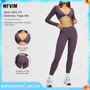 MFVIM Women’s Two-Piece Sports Set, Comfortable Activewear for Fitness and Gym, Athletic Clothing for Everyday Use