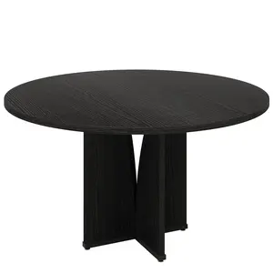 Tribesigns 39" Round Dining Table, Farmhouse Kitchen Table for 4 People