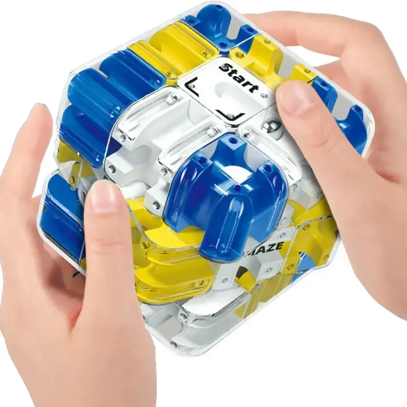 3D Maze Ball Roller Cube - Unisex Interactive STEM Puzzle Toy, Durable Quality Construction, Engaging Challenge, Stress Relief Fidget Toy, Enhances Critical Thinking, Supports STEM Learning & Puzzle Play for Children Development