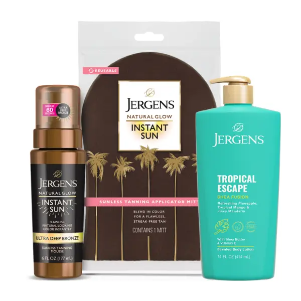Ultra Deep Bronze Mousse + Tropical Escape + Mitt