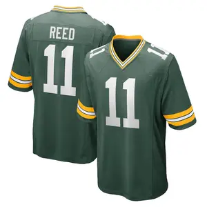 Green Bay Reed 11 Green/White/Navy Football Player Game Jerseys, Sports Stitched T-shirts Top for Men Women Youth Boys Girls