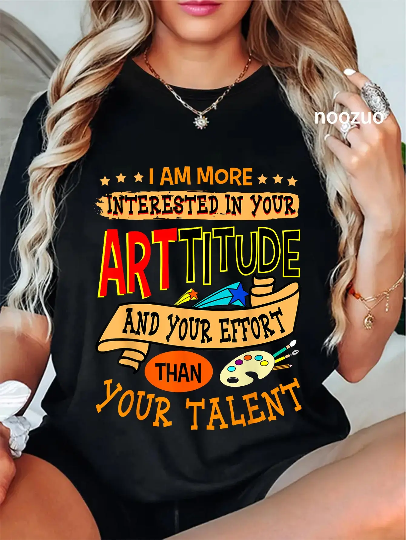 100% Cotton Art Teacher Student School Artist Illustrator Painter T-Shirt