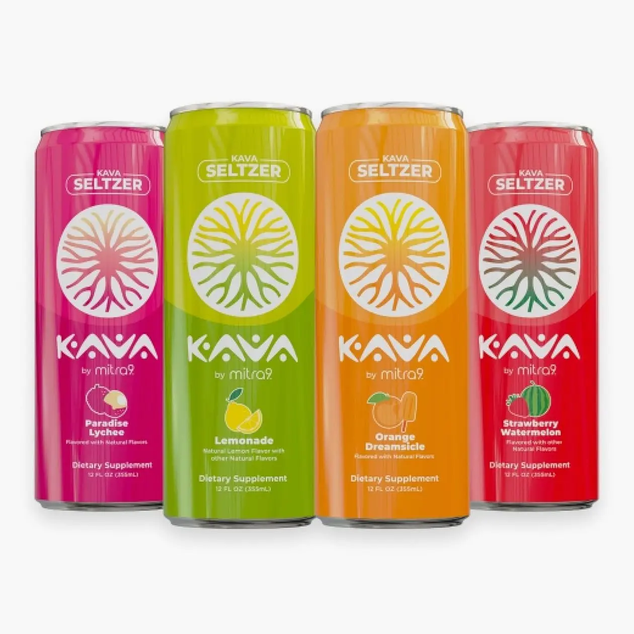 MITRA9 Botanical Beverages - Kava Drink Flavor Variety Pack With Kava Root Extract - Mood Enhancer - Plant Based - Promotes Natural Calm & Clarity (12 Fl. Oz) (4)