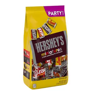 HERSHEY'S Miniatures Assorted Chocolate, Christmas Candy Party Pack, 35.9 oz Snack