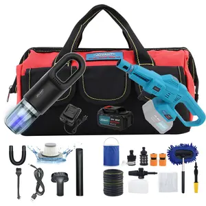 JOVANT 2-in-1 Portable Cleaning Powerhouse: 350PSI Cordless Pressure Washer & 12000PA Handheld Vacuum with Battery & Charger – Ultimate Kit for Car Washing, Patio Cleaning, Home & RV Interior Detailing