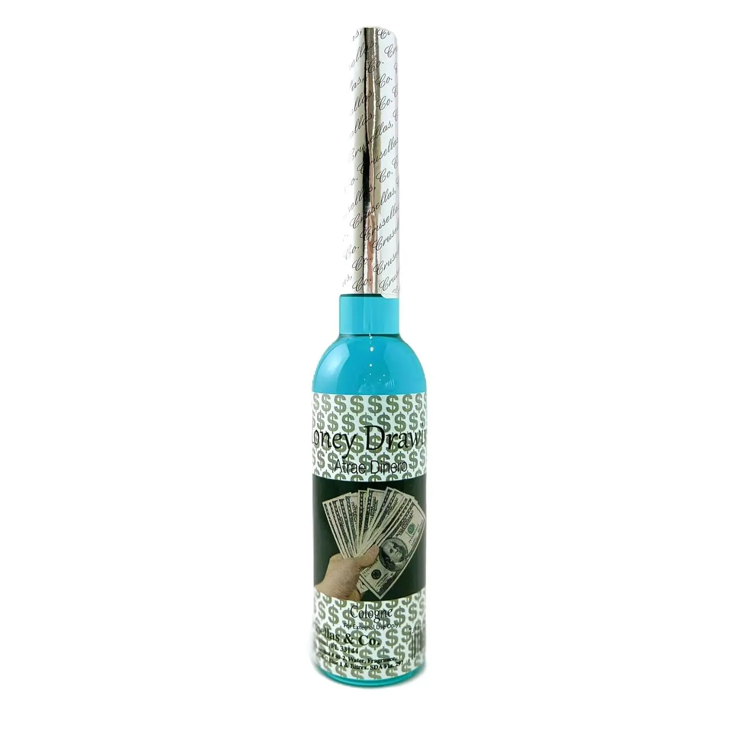 Crusellas & Company Money Drawing Cologne 7 Fl Aromatic Herbal Floral Scent for Luck Love and Happiness