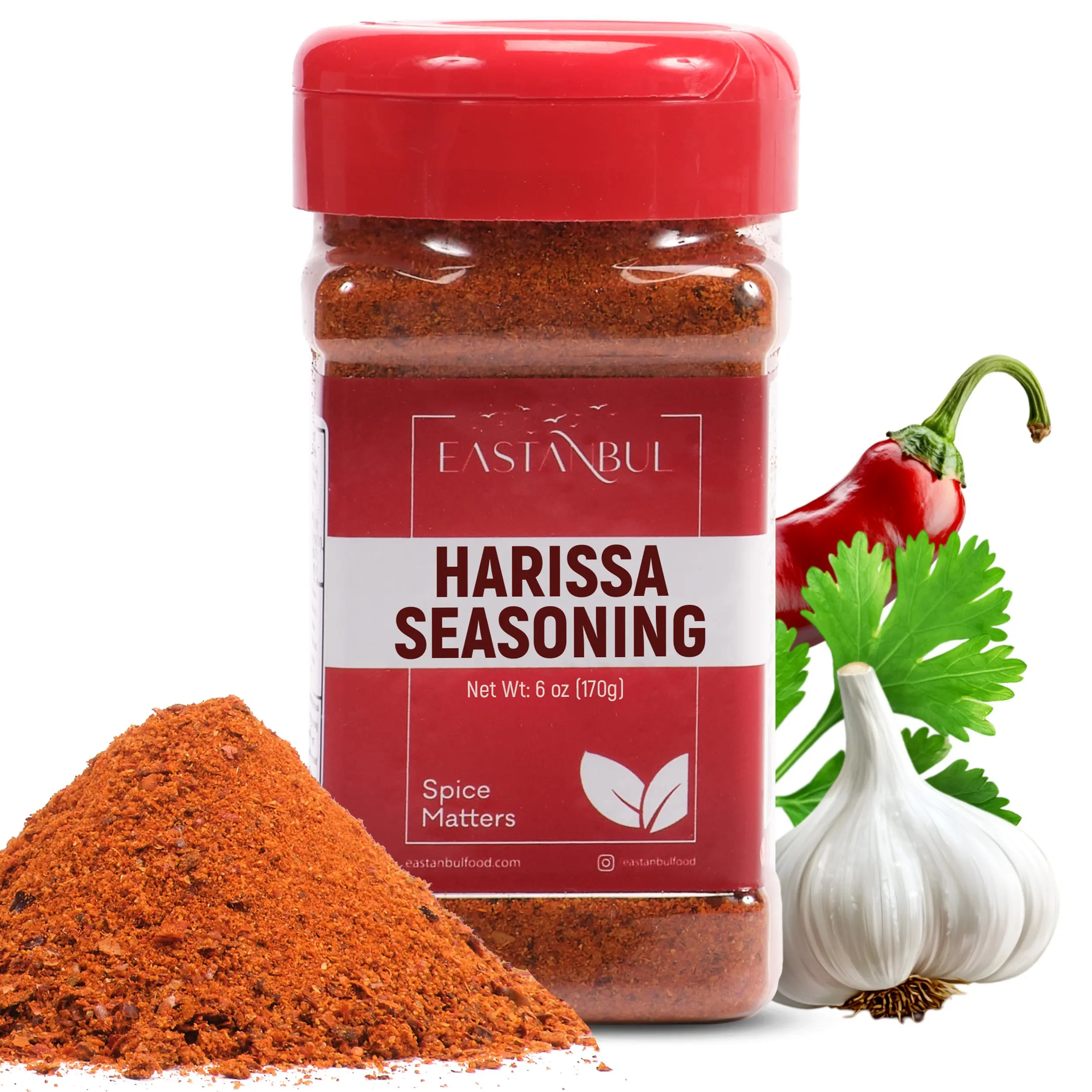 Eastanbul Harissa Seasoning, Harissa Powder, Harissa Spice, Paprika, 6oz Eastanbul Harissa Seasoning, Harissa Powder, Harissa Spice, Paprika, 6oz
