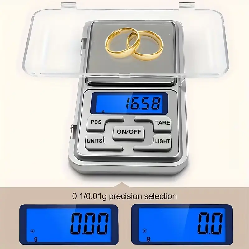 Creative Phone Scale, Jewelry Scale, High Precision Kitchen Scale, Scale For Food, Digital Scale, 500g/0.01g, Accurate Measuring Weighing Tool for Cooking and Jewelry, Scales Digital Weight Grams