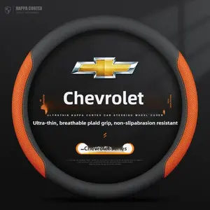 Leather Car Steering Wheel Cover for Chevrolet Captiva Trax Aveo Equinox Silverado Montana Onix 2015 - 2021 2022 2023 2024 2025