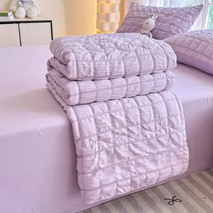 Breathable Bubble Mesh Summer Quilt, Soft Lightweight Bedding, Suitable for All Seasons, Bedroom Decor Single & Twin Size Blanket