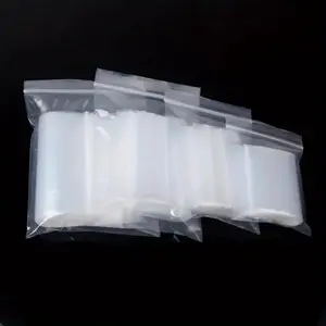 100 Thick Transparent Zipper Closure Storage Gift Bags, Clear Plastic Small Jewelry Packaging Bulk Pack, Gift Wrapping Supplies, Party Supplies, Holiday Gifts
