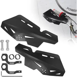 Handguards 7/8 Inch 22mm, Handguards with CNC Bracket Pair Fit For Dirt Pit Bikes, Motocross, ATV, CRF KLX KX LTR TRX SX SXF EXC XCW Grizzly,Scooter,Hawk 250-Black