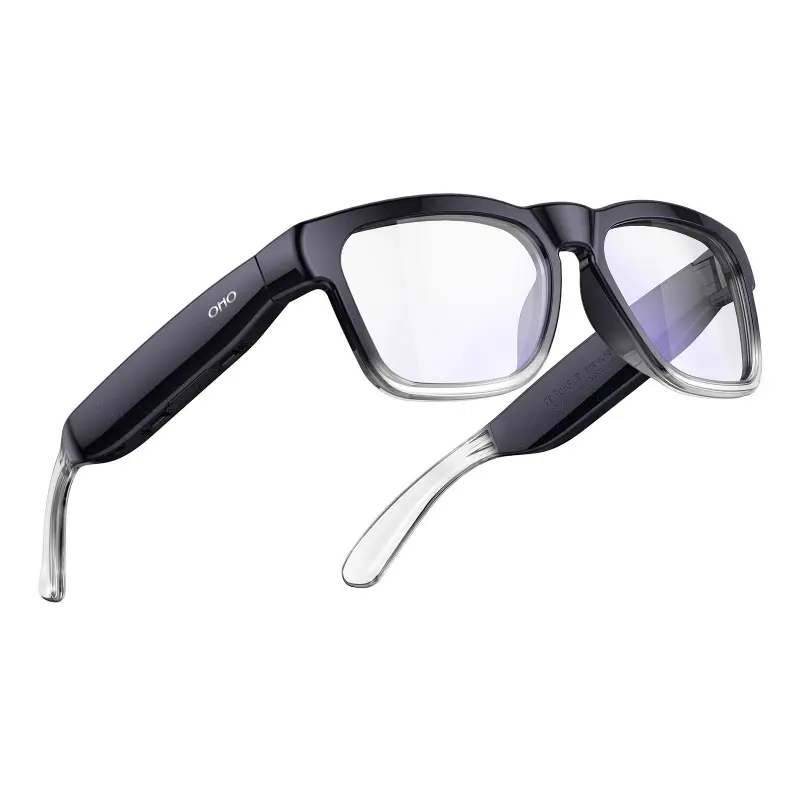 OHO Smart AI Glasses with Bluetooth Audio, Hands-Free Calling, High-Impact 2.0mm Photochromic Blue Light Blocking PC Lenses, Sweat Resistant