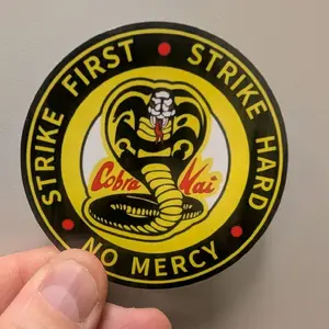 7-pack Cobra Kai Karate Kid sticker 3" waterproof