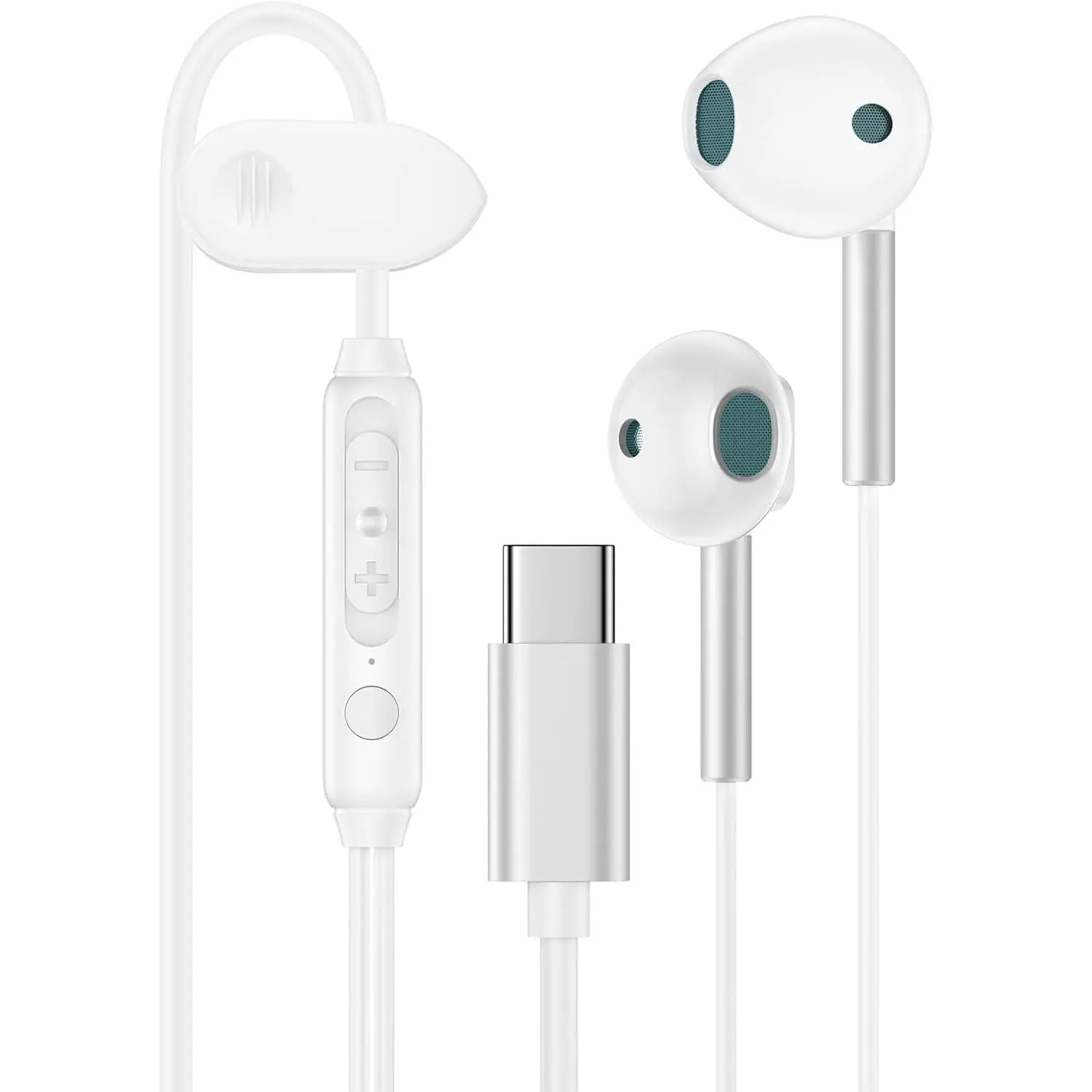 USB C Headphones for  17 16e/16/16 Pro/16 Pro Max/16 Plus/15 Pro/15 Pro Max/15 Plus/15,iPad Pro,Type C Wired Earbuds Microphone Earphones for  Galaxy S25 Ultra/A17,Pixel 10 9 8,One Plus9