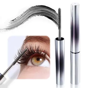 3D Curling Eyelash Iron Mascara 2025 New Waterproof, Smudge-Proof Long-Lasting Mascara with Washable Metal Iron Wand (Black) - Cosmetic, Makeup