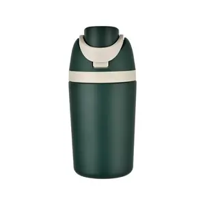 12Oz Portable Insulated Stainless Steel Bouncing Button Mini Sports Vacuum Water Bottle with Straw