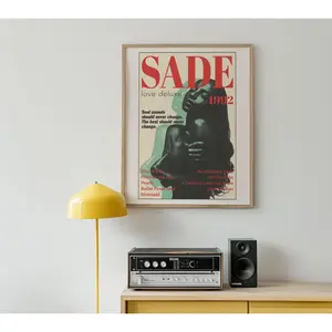 Vintage Aesthetic Sade Poster, Vintage Wall Art Print Home Decor, Retro Poster Room Decor, poster Gift For Fans