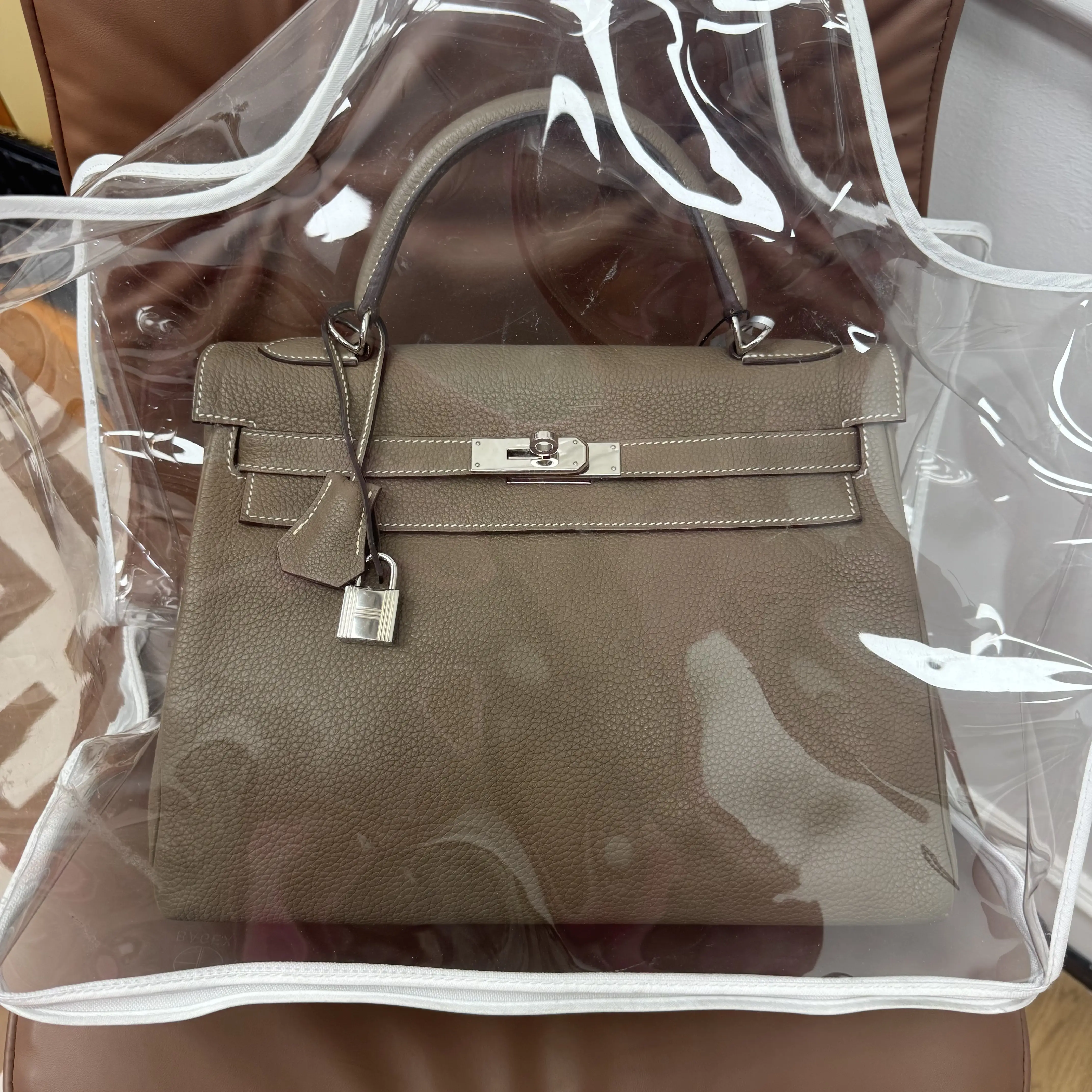 Pre-owned HERMÈS Hermes brown shoulder bag