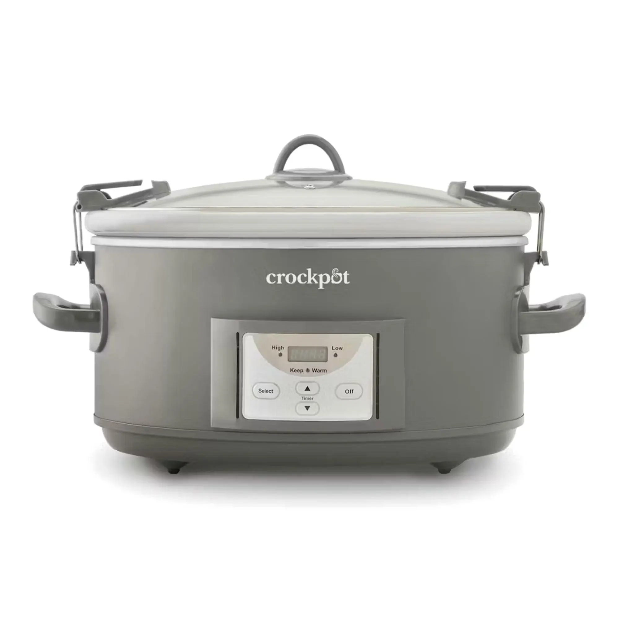 Crock Pot 7 Qt Cook and Carry Programmable Slow Cooker with Locking Lid, Grey Crock Pot 7 Qt Cook and Carry Programmable Slow Cooker with Locking Lid, Grey