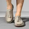 Men's Handwoven Rope Mesh Sports Casual Lightweight Breathable Sandals, Comfortable and Lightweight Fisherman Shoes, Ideal for Outdoor Activities and Summer Wear