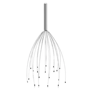 Scalp Massager Head Scratcher – 20 Fingers Stainless Steel Head Massager for Stress Relief | Deep Relaxation Head Scalp Massager for Headaches, Hair Growth & Sleep Improvement