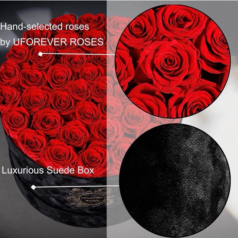 Luxury Gifts - 40 Red Rose Arrangement with Ferrero Rocher Chocolate Box for Special Occasions