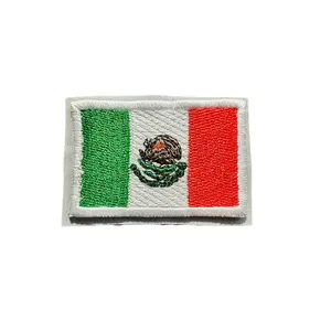 Mexican Flag Embroidered Hat Patch