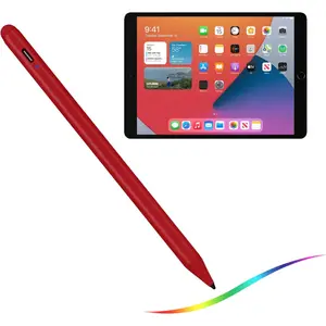 iPad 10th/9th/8th Generation 10.2" Stylus Pencil with Palm Rejection,Type C Charge 1.5mm POM Tip  Drawing Writing Pen Compatible with  Pencil for iPad Pen 10.2-Inch 10th/9th/8th Red