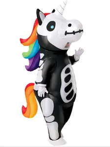 Spooktacular Creations Halloween Inflatable Costume, Full Body Unicorn Blow Up Costume for Adult Holiday Themed Cosplay Party