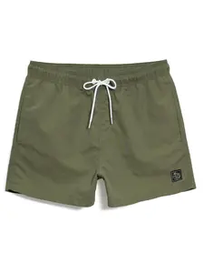 Men's Regular Fit Solid Color Shorts, Casual Comfy Breathable Shorts for Beach Vacation, Men's Bottoms for Summer, Casual Fashionable Shorts