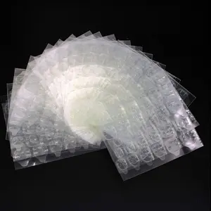360pcs (15 Sheets) Double-Sided Gel Nail Stickers – Press-On Jelly Nail Adhesive, Double-Sided Sticky Labels for DIY Nail Art, Nail Care, Nail Adhesive Tabs