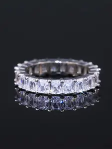 1 PC Fashion Cubic Zirconia Ring For Women For Wedding Engagement Anniversary Party Band Jewelry Valentine's Day Gift