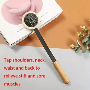 Portable Massage Hammer, Back and Neck Massager, Fitness Hammer, Acupressure Percussion Tool, Wellness Stick, Non-Miracle Device