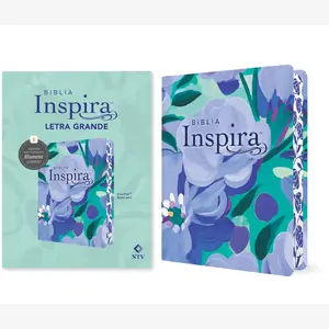 Biblia Inspira NTV, letra grande con Filament (SentiPiel, Ramo azul) (Spanish Edition)