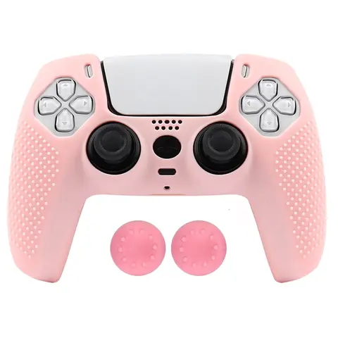 Anti-slip Soft Silicone Protective Case Gaming Accessory Gaming Stuff For PS5 Playstation Accessories Game Controller Cover Skin Gamepad Cases Covers Joystick Cover Console Controller Accessories for PS5