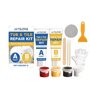Jaysuing Tile Repair Kit Home Decorative Seam Filler for Ceramic and Marble AB Glue Sealing Repair Kit
