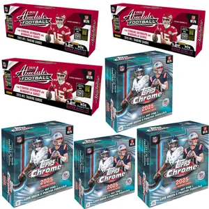 2025 Topps Chrome Football & 2025 Panini Absolute Football - Pick Your Team Break