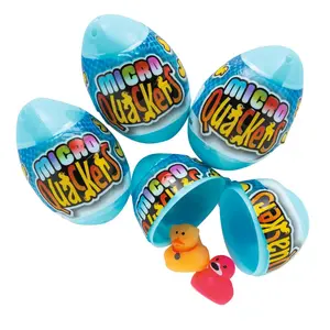 1 3/4" Bulk 48 Pc. Micro Quackers Rubber Duck-Filled Easter Eggs