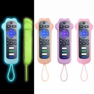 Cute dog paw shaped universal remote control luminous silicone case suitable for TCL Hisense Roku, good-looking and practical