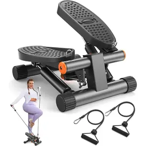 Mini Stepper for home workout  with  resistance bands