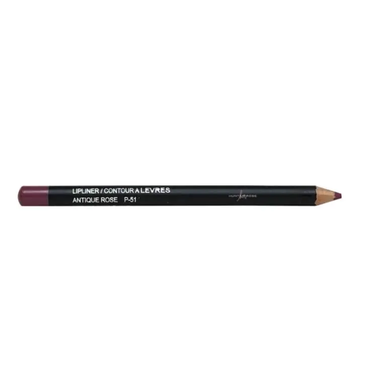 Lip Liner Antique Rose P-51 - Natural Definition with Beeswax & Seed Oils for Long Lasting Smudge Resistant Color