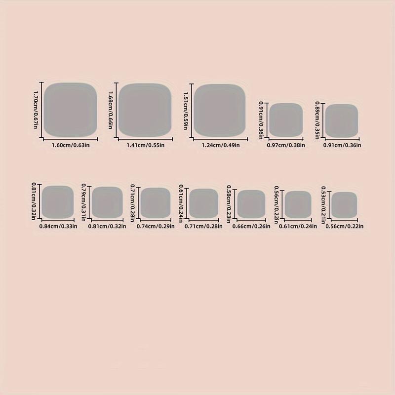 [Fashionable Nail Kit] 2 Pack 48PCS Handmade Pressing Nail and Toe Nail Set |   Pink Square Nails with 3D Rhinestones, Glossy French Pointed Design, Fashionable Nail Kit for Women