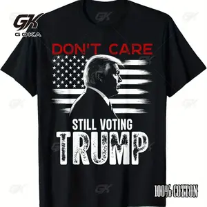 Trump Bold Black Cotton T Shirt