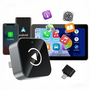 Wireless Carplay & Android Auto Mini Adapter, Fast Cooling Technology, Portable Wireless Connection Device, Plug-And-Play Smart Bluetooth-compatible Connector, Plug Play Dongle