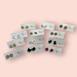 Fall Studs * Halloween * variety * polymer clay